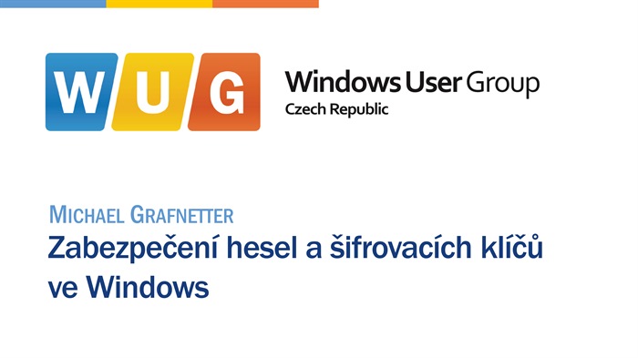 Zabezpečení hesel a šifrovacích klíčů ve Windows