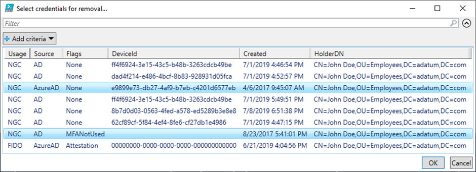 Auditovanie Auditing Shadow Credentials pomocou DSInternals